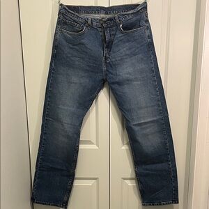 Men's Levi 505 Blue Regular Fit / Straight Leg Jeans (#9)